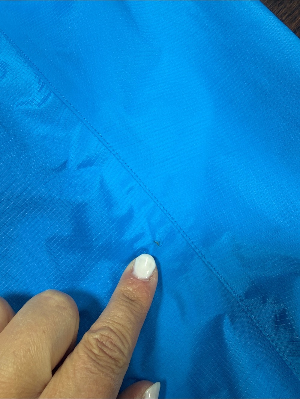 Marmot bright blue rain jacket size Large - Picture 4 of 9